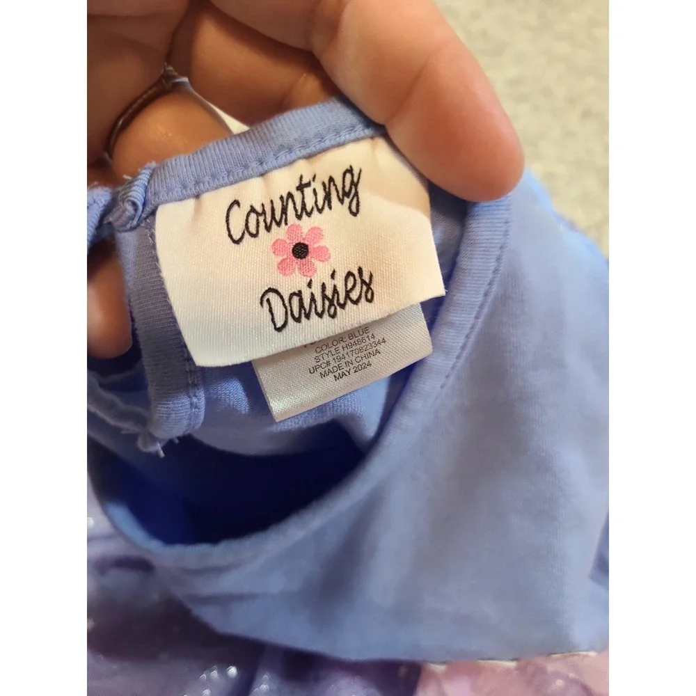 Counting Daisies long-sleeve toddler tutu‎ dress 3T